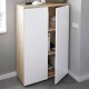 Estantería de 2 puertas blanca/roble cambrian Office