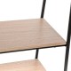 Perchero de metal/madera con estantes