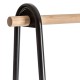 Perchero de metal/madera con estantes
