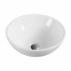 Lavabo cerámica sobre encimera OTTO blanco 40x40cm
