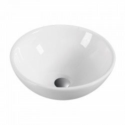 Lavabo cerámica sobre encimera OTTO blanco 40x40cm