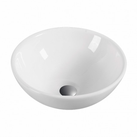 Lavabo cerámica sobre encimera OTTO blanco 40x40cm