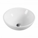 Lavabo cerámica sobre encimera OTTO blanco 40x40cm