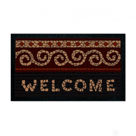 Felpudo de caucho/poliamida formato Welcome 40x70cm