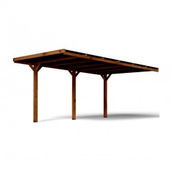 Cochera con techo de policarbonato Víctor adosable Forest Style