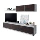Mueble de salón melamina para TV blanco artik/óxido Alida