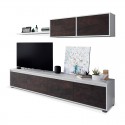 Mueble de salón melamina para TV blanco artik/óxido Alida