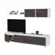 Mueble de salón melamina para TV blanco artik/óxido Alida