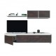 Mueble de salón melamina para TV blanco artik/óxido Alida