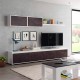 Mueble de salón melamina para TV blanco artik/óxido Alida