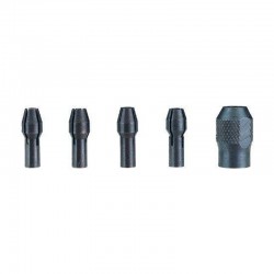 Kit de 4 pinzas sujección 0,8 - 2,35 - 3 - 3,2 mm + tuerca de apriete
