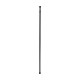 Barra de cortina de baño recta extensible 110-200cm de metal negro