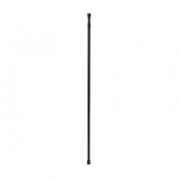 Barra de cortina de baño recta extensible 110-200cm de metal negro
