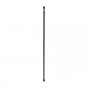 Barra de cortina de baño recta extensible 110-200cm de metal negro