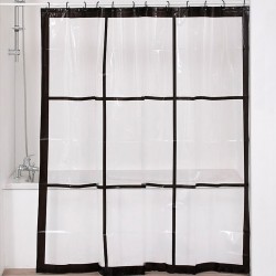 Cortina de peva para baño 180x180cm Neo retro