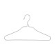 Set de 10 perchas de metal gris