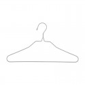Set de 10 perchas de metal gris