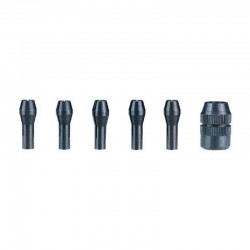 Kit de 5 pinzas sujección 1 - 1,5 - 2,35 - 3 - 3,2 mm + tuerca de apriete
