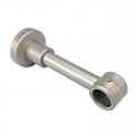 Soporte largo cilíndrico de metal plata 195x22mm TD22