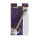Soporte largo cilíndrico de metal plata 195x22mm TD22