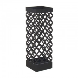 Paragüero de metal negro 15,5x50cm