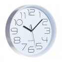 Reloj de pared de plástico blanco para cocina 29cm