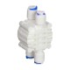 Válvula de 4 vías para ósmosis 1/4"