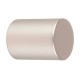 Terminal cilíndrico corto de metal plata 22mm 2uds. TD22