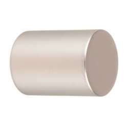 Terminal cilíndrico corto de metal plata 22mm 2uds. TD22