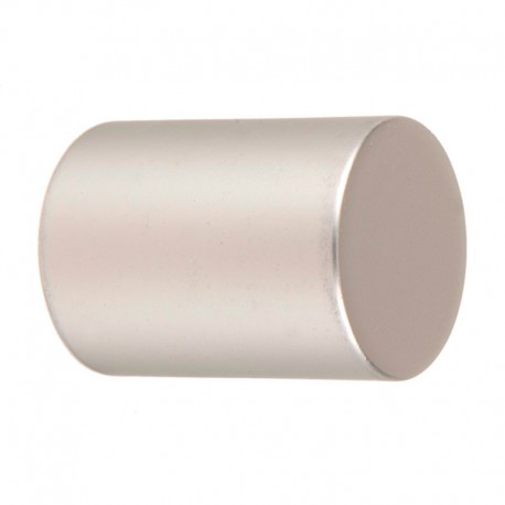 Terminal cilíndrico corto de metal plata 22mm 2uds. TD22