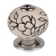 Pomo para mueble de porcelana flores 40mm E-504