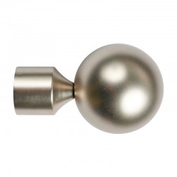 Terminal esférico de metal plata 22mm 2uds. TD22