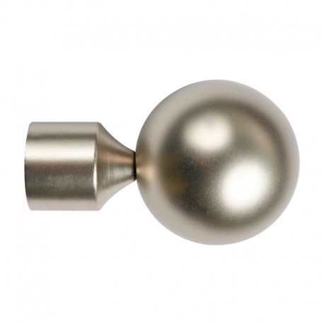Terminal esférico de metal plata 22mm 2uds. TD22