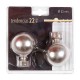 Terminal esférico de metal plata 22mm 2uds. TD22