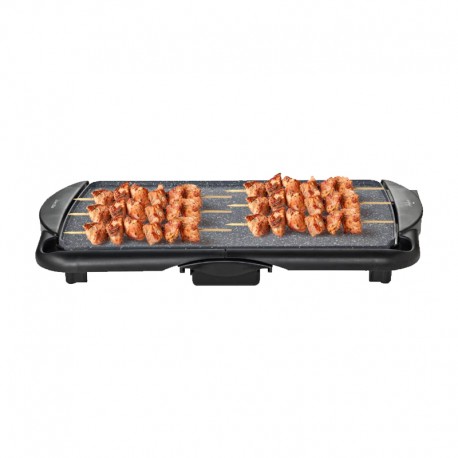 Plancha de asar eléctrica 2000W con revestimiento antiadherente