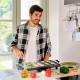 Plancha de asar eléctrica 2000W con revestimiento antiadherente