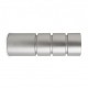 Terminal cilíndrico de metal plata 22mm TD22