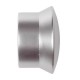 Terminal tope de metal plata 22mm 2uds. TD22