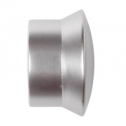 Terminal tope de metal plata 22mm 2uds. TD22