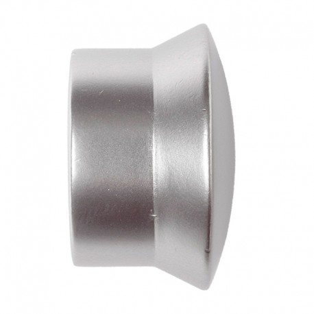 Terminal tope de metal plata 22mm 2uds. TD22
