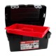 Caja de herramientas de plástico con asa y cierre de aluminio Tayg