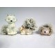 Colgante animal cerámico para árbol de navidad surtido 4,3x4x8cm