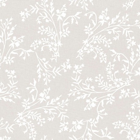 Mantel decorativo Ramas gris al corte