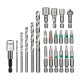 Set de 22 brocas y puntas de atornillar KWB