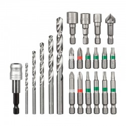 Set de 22 brocas y puntas de atornillar KWB