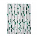 Cortina de baño cactus blanca 180x200cm