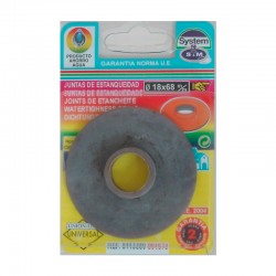 Junta goma plana con cuello descarga cisterna 18x68mm