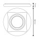 Plafón LED redondo blanco 38,5cm 40W CCT Remo