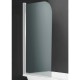 Mampara de baño cromo transparente Nora