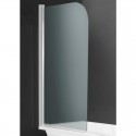 Mampara de baño cromo transparente Nora